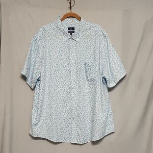 George Blue and White Casual Button Down Shirt